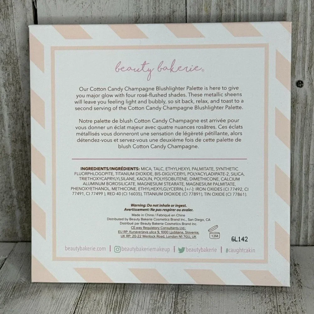 Beauty Bakerie Cotton Candy Champagne Blush highlighter Palette NEW NIP